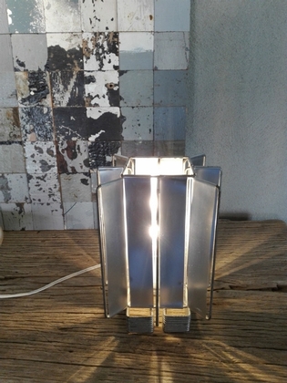 A Max Sauze aluminium little table lamp