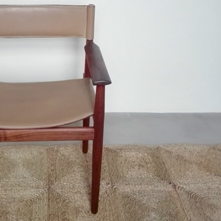 A rosewood and leather danish chair for Sibast