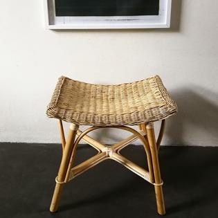 A rotan vintage stool