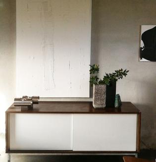 A wenge and white sideboard by Martin Visser