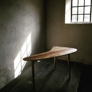 An original vintage wooden side table