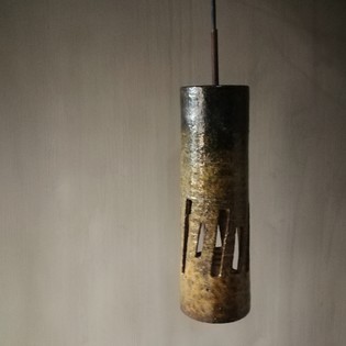 Ceramic mid century vintage pendant lamp