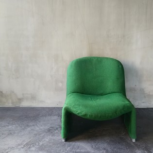 Green Alkychair by Giancarlo Piretti for Castelli, 1970