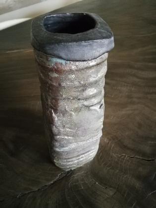 Original shape vintage ceramic vase