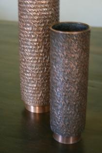 Pair of Danish copper vases