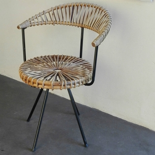 Rotan chair by Dirk Van Sliedrecht for Rohe