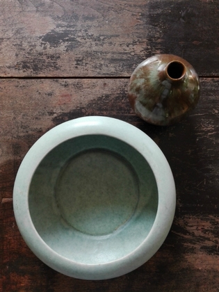 Selection of vintage ceramic bowl and small vase