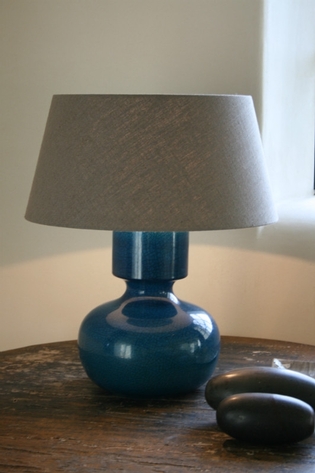 Turquoise ceramic lamp
